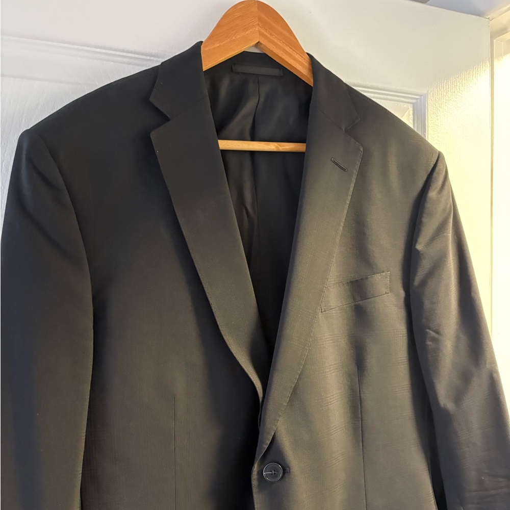 Black Zegna suit